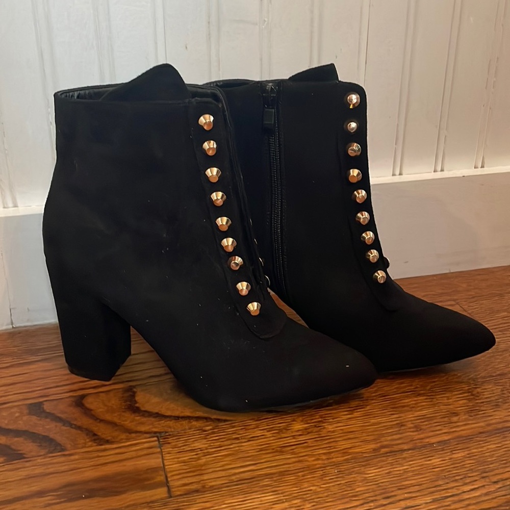 Black ankle boots